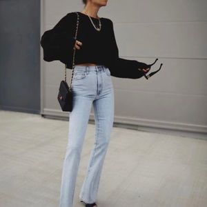 ZARA | knit crop sweater